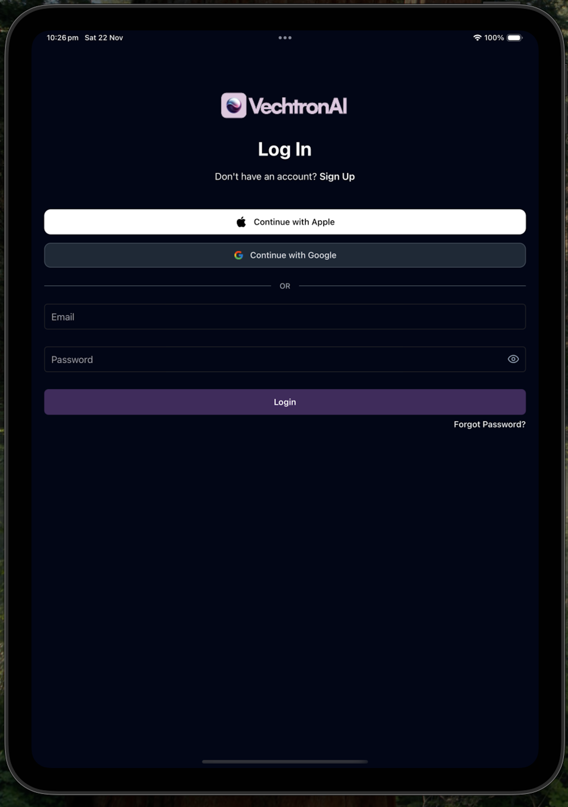 Vechtron mobile app